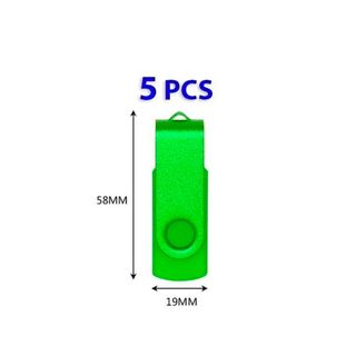 5 USB Memorias 4GB Multicolor