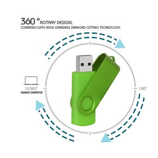 5 USB Memorias 4GB Multicolor