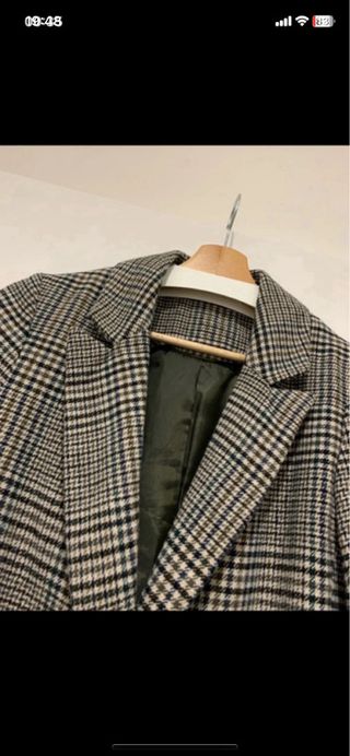 Cappotto a quadri donna