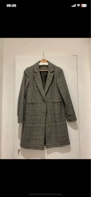 Cappotto a quadri donna
