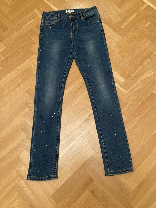 Vaquero pitillo pedrería