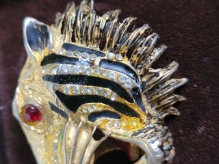 Spilla Cascio Bijoux Testa di tigre