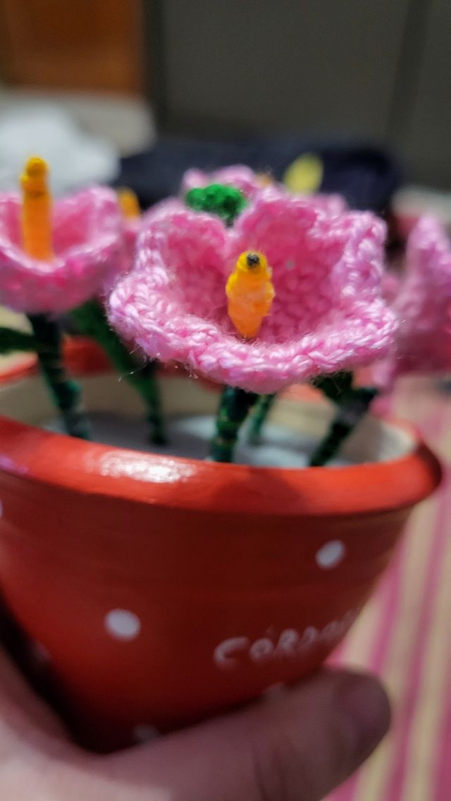 Flores crochet