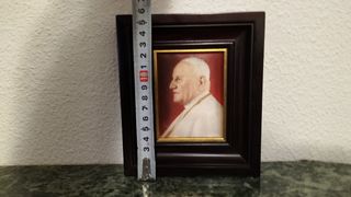 Cuadro con retrato Juan Pablo ii