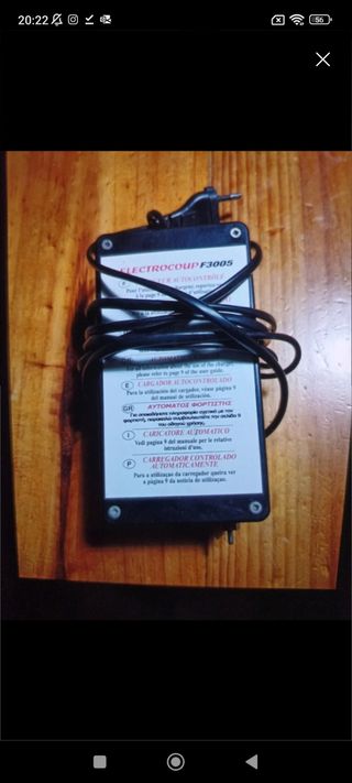Cargador de batería tijera eléctrica