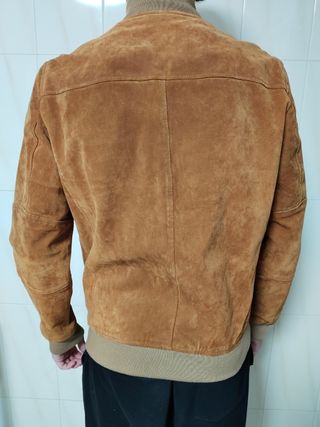 Cazadora bomber ante hombre vintage Zara talla L
