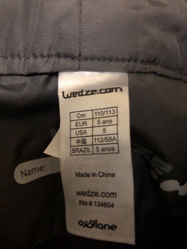 Pantalon nieve niño