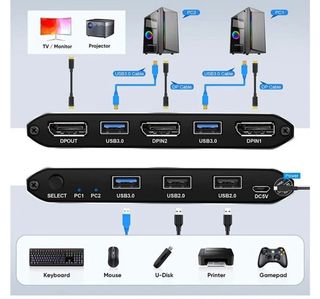 Conmutador switch displayport