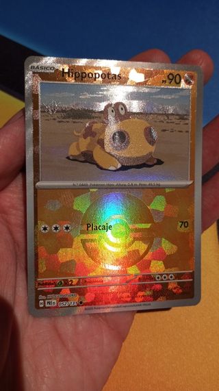 Hippopotas Pokeball Reverse carta Pokemon PRE