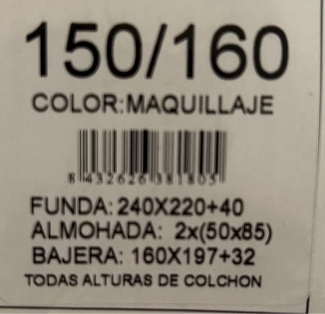 NUEVO JUEGO FUNDA NÓRDICA 160 4 PIEZAS