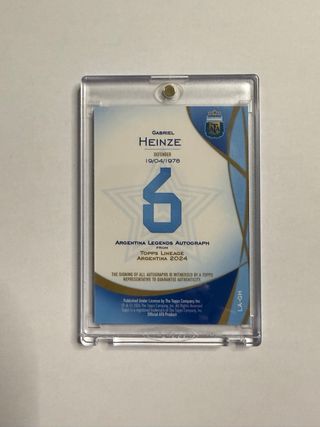 Gabriel Heinze Topps Lineage Auto