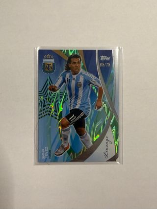 Carlos Tevez Topps Lineage Base /75
