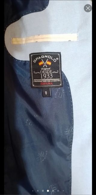 Traje chaqueta niño primera comunión. 