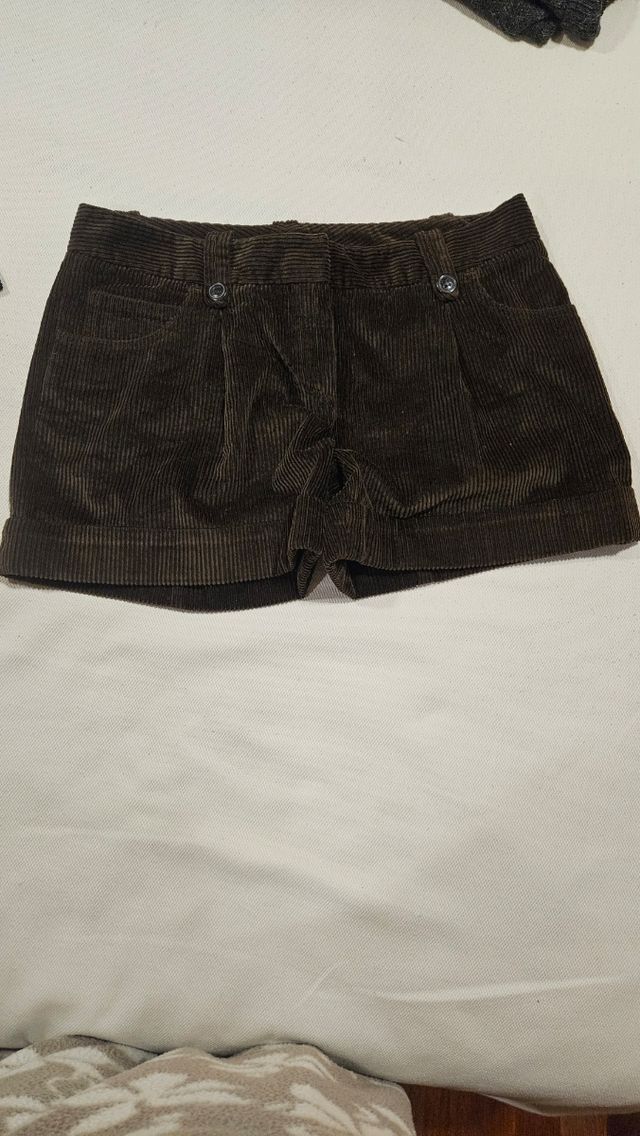 Pantalón corto de pana