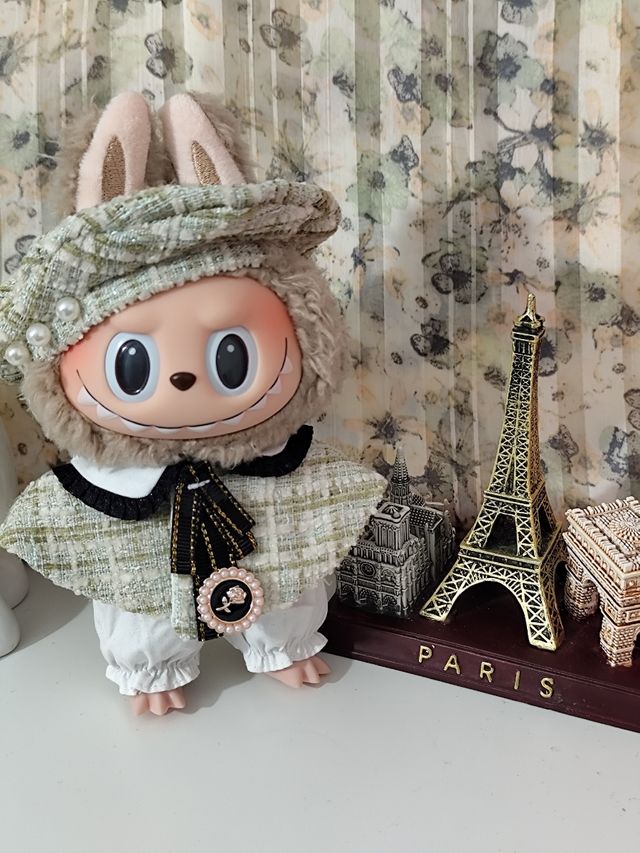 Conjunto look ropa para Labubu Parisien Vert