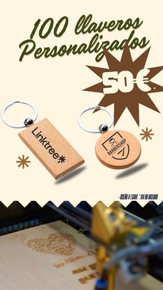 100 llaveros personalizados