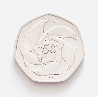 Bonitos 50 Pence Gibraltar Delfines del Estrecho