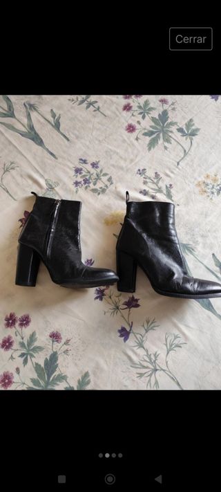 Botas cortas de zara en piel