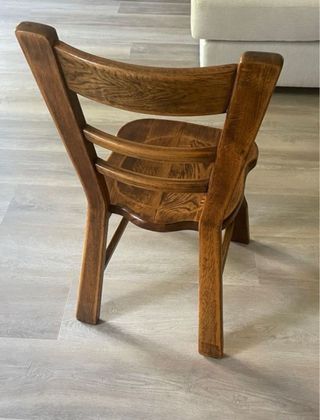 Silla madera maciza