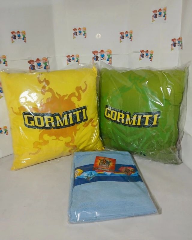 Gormiti - 2 cuscini +set spugne gormiti