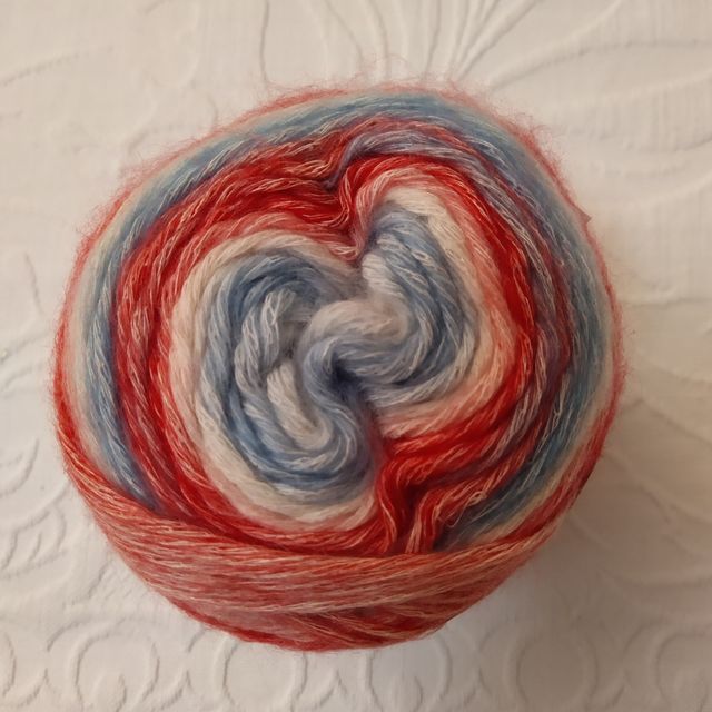 Gomitolo di cotone e acrilico, color gradient