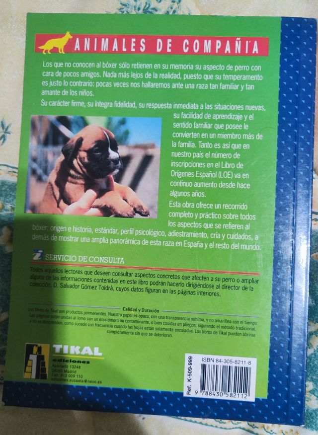 Libro perro  boxer 
