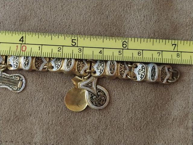Pulsera antigua damasquinada