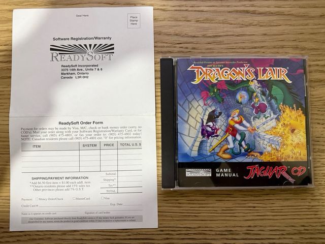 Dragon’s Lair Atari Jaguar CD