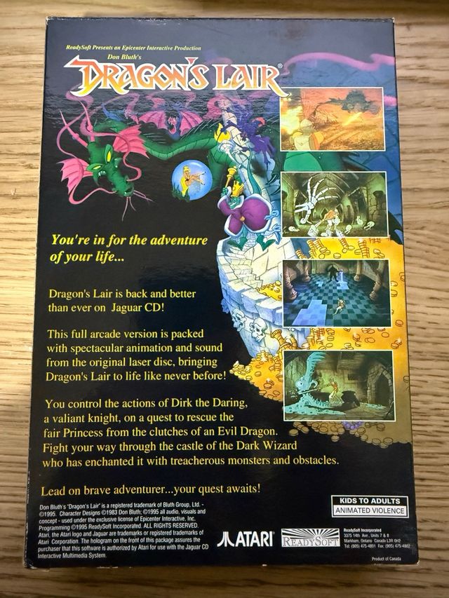 Dragon’s Lair Atari Jaguar CD