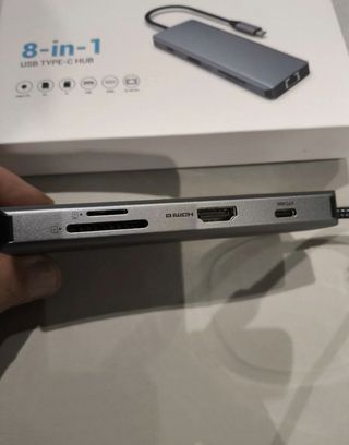 USB C con HDMI y lector tarjetas