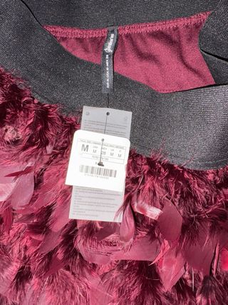 Falda plumas Talla M
