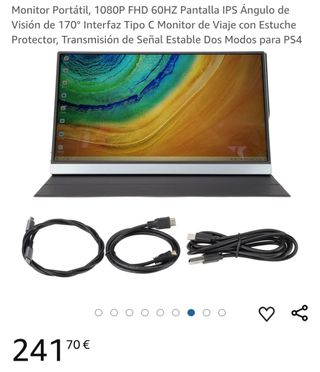 Monitor portátil. 1080p. Nuevo