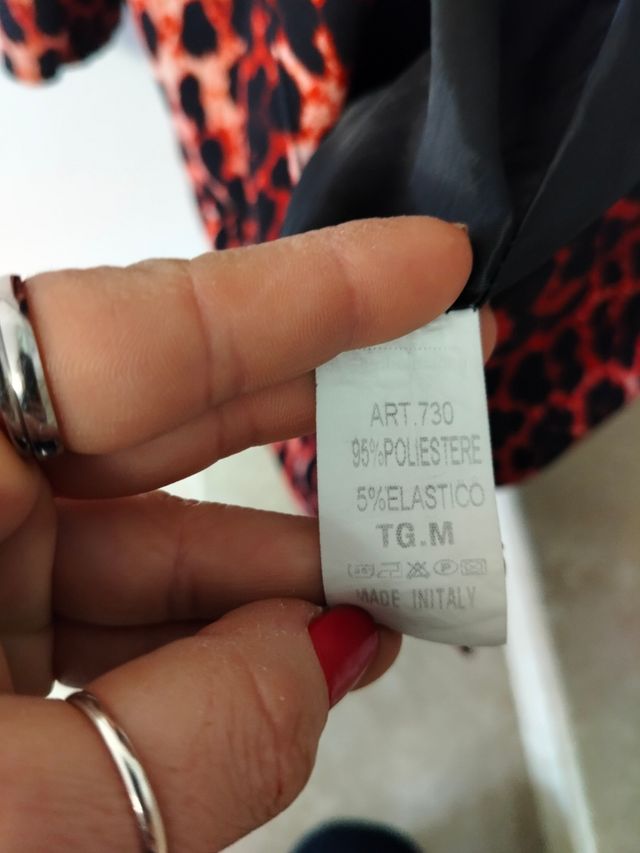 Giacca leopardata rossa