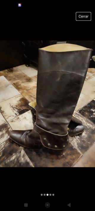 Botas marrones piel talla 39