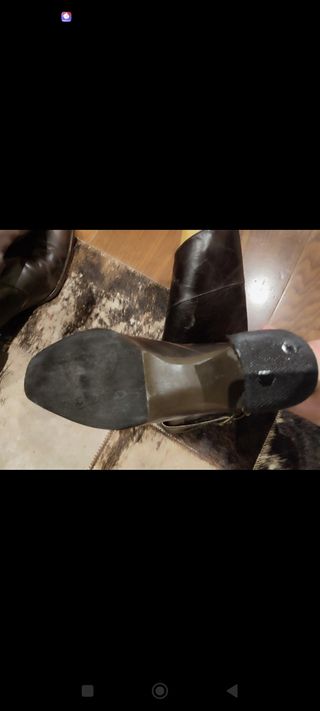 Botas marrones piel talla 39