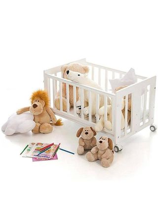 Mini Cuna colecho Allegra Blanca. Balancin