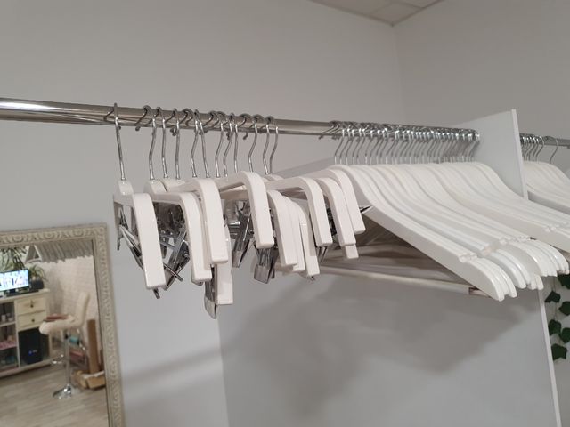 Perchas pantalón blanca