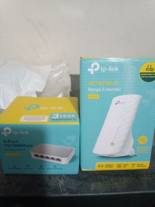 Tp link amplificador wifi y port switch 