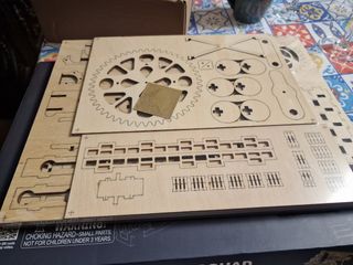 Puzzle madeira mecânico