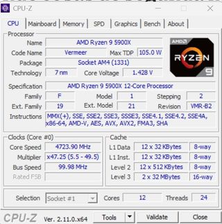 Ryzen 5900X Placa base 32GB