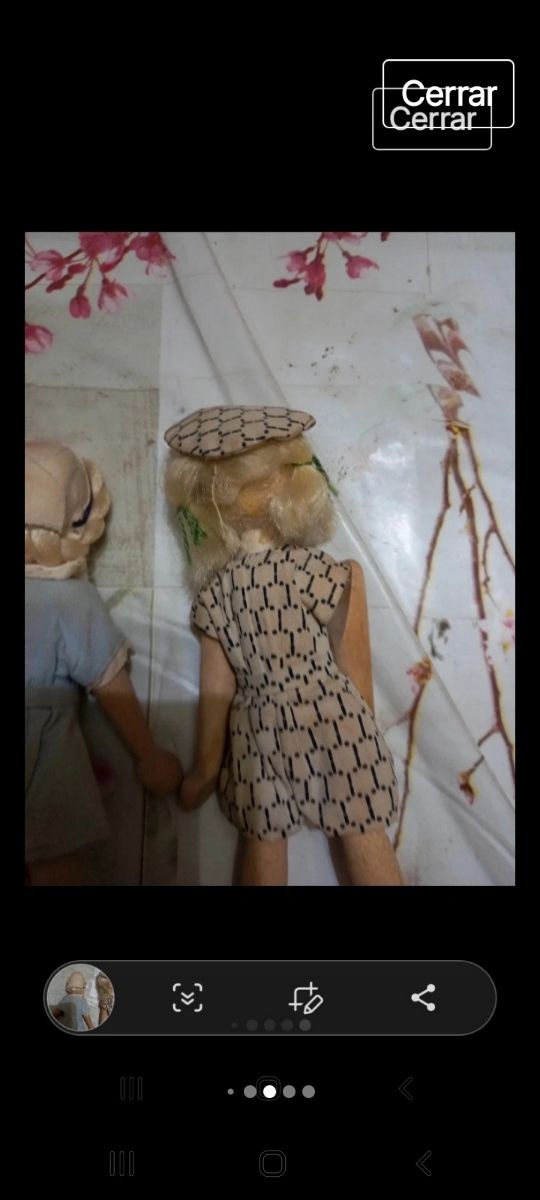 Muñecas madera vitange