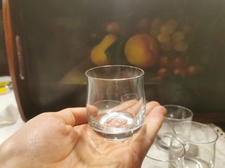 6 bicchierini svasati per liquore, amaro, shot