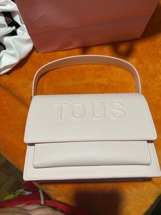 Bolsa tous bandolera rosa mediana