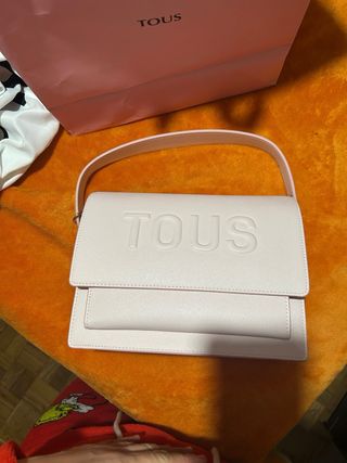 Bolsa tous bandolera rosa mediana