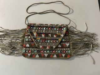 Bolso abalorios/flecos colores SITARA NUEVO