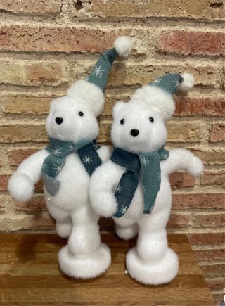 17 figuras Osos blancos decoracion