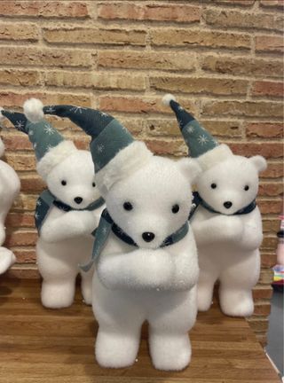 17 figuras Osos blancos decoracion