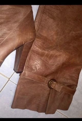 Botas piel Cuple camel 40