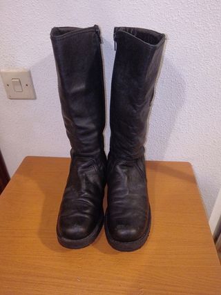 Botas de piel altas mujer 