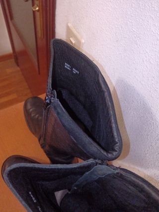 Botas de piel altas mujer 